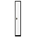 Alpine AdirOffice 1-Tier Steel Lockers, 72"H x 12"W x 12"D, Black/White, Pack Of 4 Lockers 1 thumbnail image