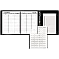 AT-A-GLANCE 13-Month Weekly Appointment Book Plus, 8 1/4" x 10 7/8", Black, January 2017-January 2018