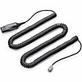 Poly HIS Adapter Cable - Headset cable - Quick Disconnect male - coiled - for AVAYA 96XX; Definity 9631; one-X Deskphone Edition 96XX