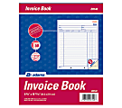 Adams® Invoice Books, 2-Part, 8 7/16" x 10 3/4", White/Canary, 50 Sets Per Book