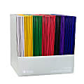 C-Line 2-Pocket Paper Folders With Prongs, Letter Size, Assorted Colors, Pack Of 100 Folders