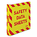 Avery® Preprinted Safety Data Sheet 3-Ring Binder, 1 1/2" Rings, Yellow/Red 1 thumbnail image