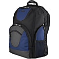 Toshiba PA1500U-1BS8 Carrying Case (Backpack) for 18.4" Notebook, Digital Audio Player, Pen, Accessories, Bottle, Key - Black, Blue