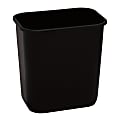 Highmark™ Wastebasket, 3.25 Gallons, 12-1/4"H x 8-1/2"W x 12"D, Black