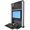 Ergotron® StyleView® Sit-Stand Wall-Mount Computer Workstation, Charcoal Black 1 thumbnail image
