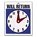 U.S. Stamp & Sign Message Sign, "Will Return" Clock 1 thumbnail image