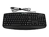 Seal Shield Silver Storm Wired Washable Keyboard, Black, STK503P