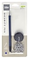 Office Depot® Brand Security Counter Pen With Antimicrobial Protection, Medium Point, 1.0 mm, Blue Ink 1 thumbnail image