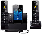 Panasonic Link2Cell Bluetooth® Smartphone Integration System With 2 Cordless Handsets, KX-PRD262B