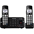Panasonic® Expandable Digital Cordless Speakerphone Answering System With 3 Handsets, 6.8"H x 3.5"W x 7.8"D, Black, KX-TGE243B 1 thumbnail image