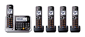 Panasonic® Link2Cell KX-TG7875S Bluetooth® Expandable Cellular Convergence Phone System With Digital Answering System 1 thumbnail image