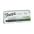 Sharpie® Pens, Medium Point, 1.0 mm, Gray/Silver Barrels, Blue Ink, Pack Of 12 1 thumbnail image