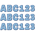 Eureka 4" Deco Letters, A Close-Knit Class Blue Felt, 179 Letters Per Pack, Set Of 3 Packs 1 thumbnail image