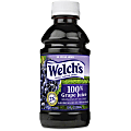 Welch's 100 Percent Grape Juice - Grape Flavor - 10 fl oz (296 mL) - 24 / Carton