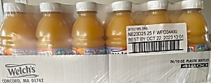 Welch's 100% Orange Juice Cans - Concentrate - 10 fl oz (296 mL) - 24 / Carton / Can