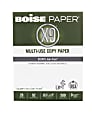 Boise® X-9® Multi-Use Printer & Copy Paper, 10 Reams, White, Letter (8.5" x 11"), 5000 Sheets Per Case, 20 Lb, 92 Brightness 5 thumbnail image