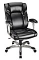 Realspace® Salsbury Bonded Leather High-Back Chair, Black 1 thumbnail image