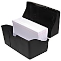 Innovative Storage Designs Plastic Card File, 300-Card Capacity, Black 1 thumbnail image