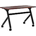 basyx by HON® Multipurpose 48"W Flip-Top Training Table, Chestnut