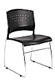 Boss Office Products Stack Chairs in Black, Set of 5 1 thumbnail image