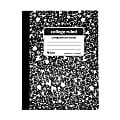 C-Line Narrow Rule Composition Notebooks, 7-1/2" x 9-3/4", 100 Sheets, Black Marble, Pack Of 12 Notebooks 1 thumbnail image