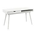Bush Furniture Nora 54"W Writing Desk, Pure White, Standard Delivery 1 thumbnail image