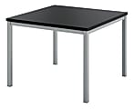HON® Basyx Laminate And Tubular Steel Frame Occasional End Table, Black