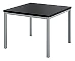 HON® Basyx Laminate And Tubular Steel Frame Occasional End Table, Black 1 thumbnail image