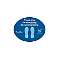 Custom Full-Color Removable Floor Decal, Oval, 8-1/2" x 11" 1 thumbnail image