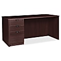 Lorell® Prominence 2.0 72"W Left-Pedestal Computer Desk, Espresso