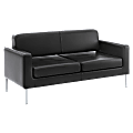 HON® Corral™ Bonded Leather Sofa, Black 1 thumbnail image