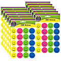 Teacher Created Resources® Stickers, Happy Faces, 120 Stickers Per Pack, Set Of 12 Packs