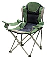 Stansport 3 Position Reclining Oversize Arm Chair, Green/Blue