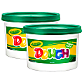 Crayola Super Soft Modeling Dough, Green, 3 lbs. Bucket, Pack Of 2 1 thumbnail image