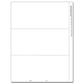 ComplyRight 1099/W-2 Blank Inkjet/Laser Tax Forms, Stub Perforation, 3-Up, 8 1/2" x 11", Pack Of 2,000