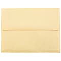 JAM Paper® Booklet Invitation Envelopes, A2, Gummed Seal, 30% Recycled, Antique Gold, Pack Of 25