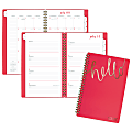 AT-A-GLANCE® Aspire Academic Weekly/Monthly Planner, 4 7/8" x 8", Coral, July 2018 to June 2019