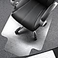 Floortex Polycarbonate Rectangular Chair Mat For Deep-Pile Carpet, 47" x 35", Clear 1 thumbnail image