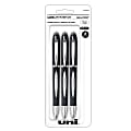 uni-ball® JetStream™ Ballpoint Pens, Bold Point, 1.0 mm, Black Barrel, Black Ink, Pack Of 3