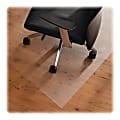 Floortex Cleartex XXL Ultmat Polycarbonate Chair Mat For Hard Floors/Low-Pile Carpet, 118" x 60", Clear