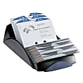 Rolodex® Open Business Card File, 200-Card Capacity, Black