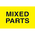 Tape Logic Preprinted Special Handling Labels, DL2521, "Mixed Parts", 5" x 3", Bright Yellow, Roll Of 500 1 thumbnail image
