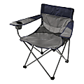 Stansport Apex Oversized High Back Arm Chair, Navy/Gray
