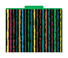 Barker Creek Tab File Folders, 8 1/2" x 11", Letter Size, Neon, Pack Of 12 1 thumbnail image