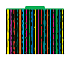 Barker Creek Tab File Folders, 8 1/2" x 11", Letter Size, Neon, Pack Of 12