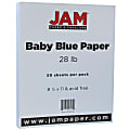JAM Paper® Color Multi-Use Printer & Copy Paper, Baby Blue, Letter (8.5" x 11"), 50 Sheets Per Pack, 28 Lb 1 thumbnail image