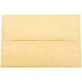 JAM Paper® Booklet Invitation Envelopes, A8, Gummed Seal, 30% Recycled, Antique Gold, Pack Of 25 1 thumbnail image