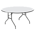 Iceberg Premium Wood Laminate Folding Table, Round, 60"W x 60"D, Gray