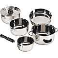Stansport 7 Piece Stainless Steel Cookset, Silver 1 thumbnail image
