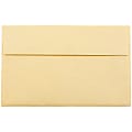 JAM Paper® Parchment Booklet Invitation Envelopes, A10, Gummed Seal, 30% Recycled, Antique Gold, Pack Of 25 1 thumbnail image